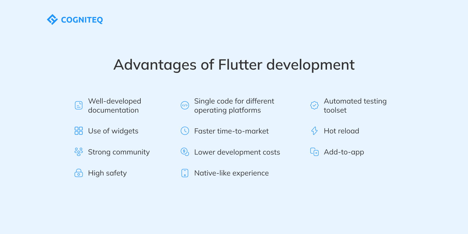 Advantages of Flutter development 