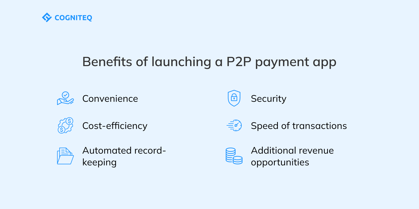 Benefits of launching a P2P payment app