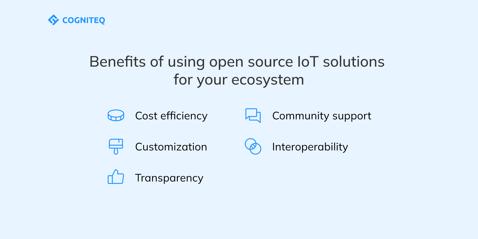 Benefits of using open source IoT solutions for your ecosystem