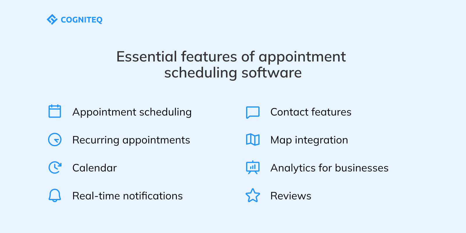 Appointment-scheduling software: essential features