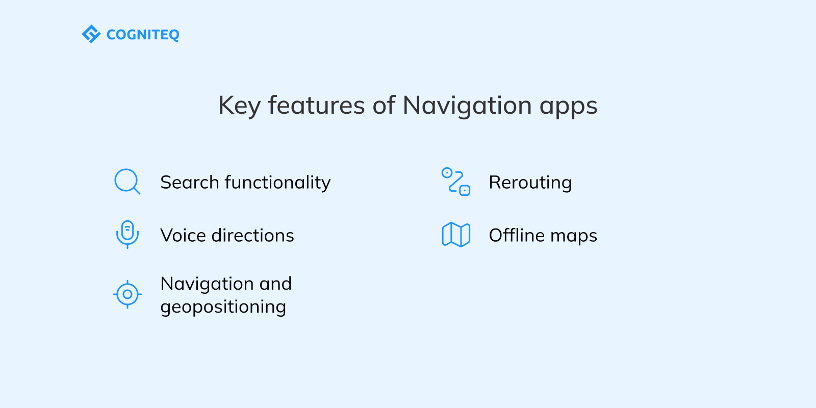 Navigation app development: Key features to consider for your solution