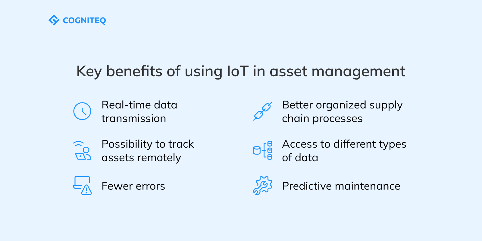 Key benefits of using IoT in asset management
