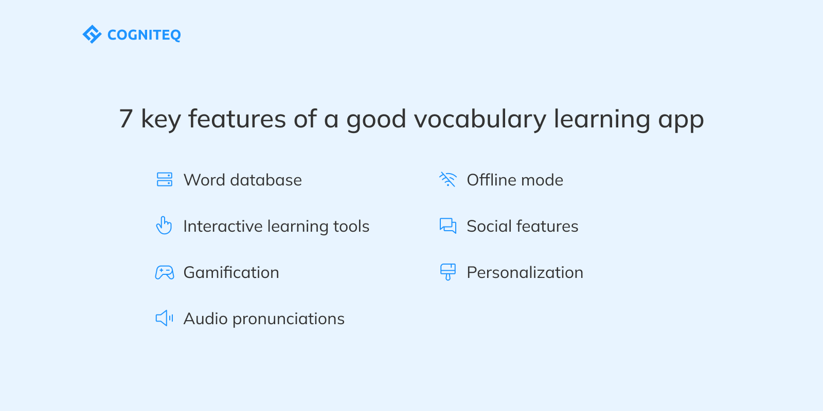 7 key features of a good vocabulary learning app